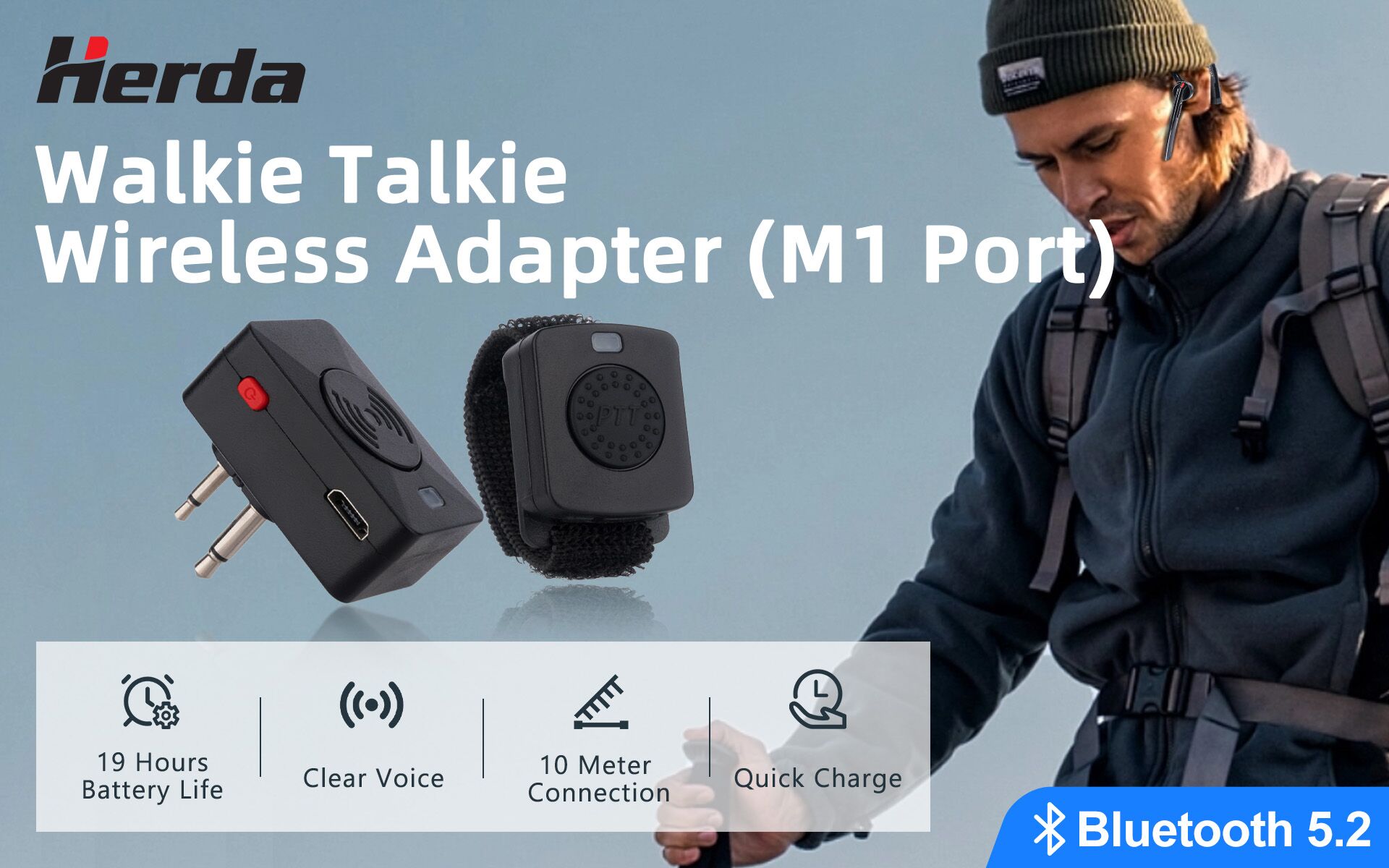 トランシーバー用Bluetoothアダプター（Motorola M1ピン）| Herda Radio