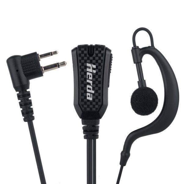 walkie talkie earpiece with noise reduction microphone main image 1