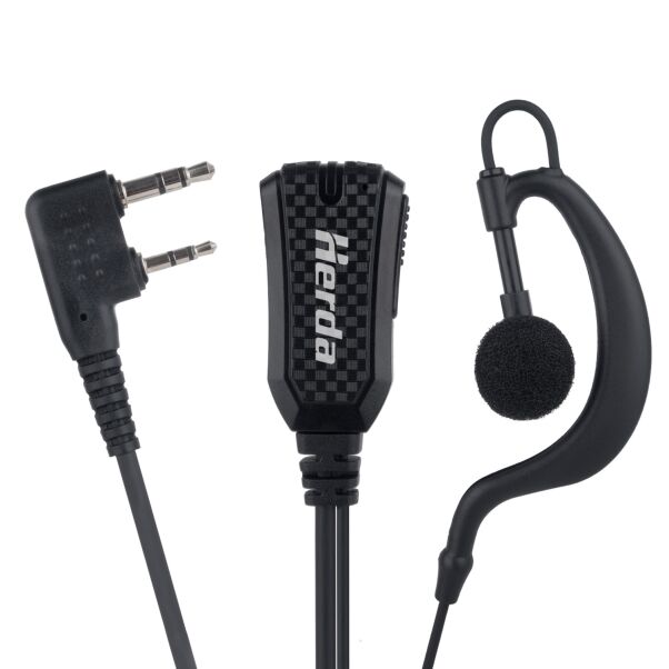 walkie talkie earpiece with noise reduction microphone main image 1